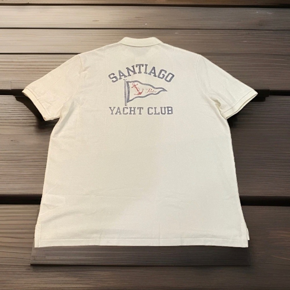 Polo Ralph Lauren Nautical Santiago Yacht Club Mesh Polo Shirt - Picture 2 of 8